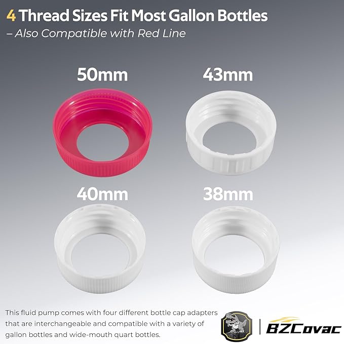 30cc Hand Oil Transfer Pump Fluid Pump for Gallon Bottles and Wide-Mouth Quart Bottles - Transfers Gear Oil, Transmission Fluid, Differential Fluid, and Antifreeze