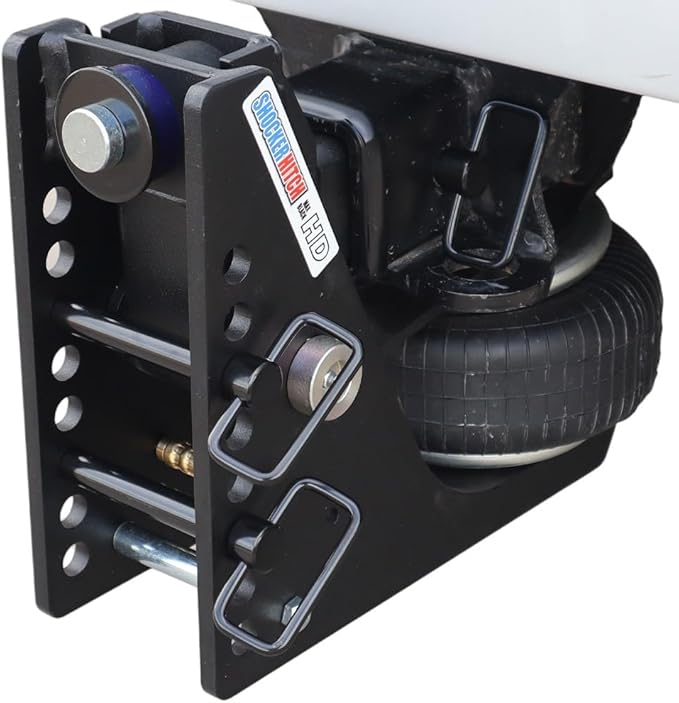 Shocker HD Max Combo Air Hitch & Sway Control Towing Kit, Fits 2-1/2" Hitch Black Combo 2" & 2-5/16" Balls