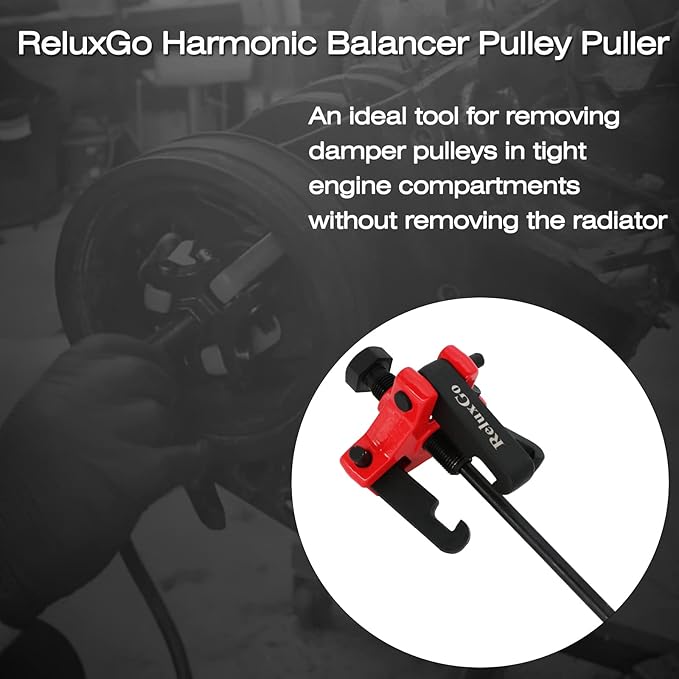 Harmonic Balancer Pulley Puller Set Adjustable 3-Jaw Puller Tool for Removing Harmonic Damper and Balancers Compatible with Chevy GM Chrysler Cadillac Ford ect