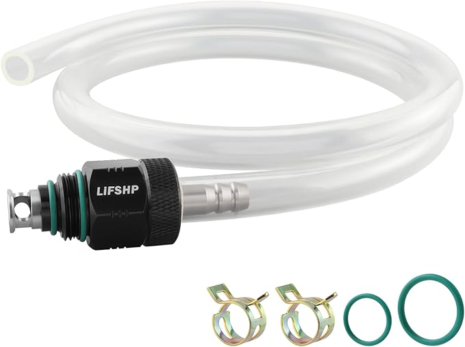 Oil Filter Drain Tool,Aluminum Alloy Upgraded Large Hole and Thickened Tube for Toyota, Lexus, Scion 2.0L - 5.7L Vehicles with Cartridge Style Filter System Oil Change Kit-Black