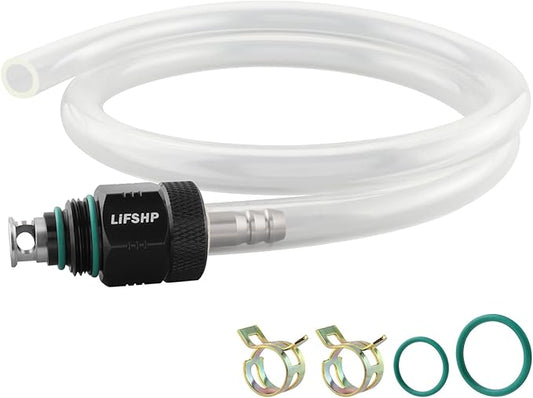 Oil Filter Drain Tool,Aluminum Alloy Upgraded Large Hole and Thickened Tube for Toyota, Lexus, Scion 2.0L - 5.7L Vehicles with Cartridge Style Filter System Oil Change Kit-Black