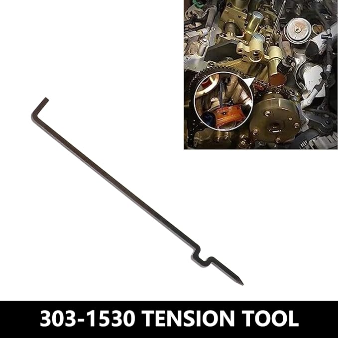 DPTOOL Camshaft Holding Tool Timing Alignment Holder Tool Kit Compatible with Ford Lincoln Mercury 3.5L 3.7L 4V Engines Replace 303-1248 303-1530 OTC 6682 with RT11 Removal Socket and Portable Case