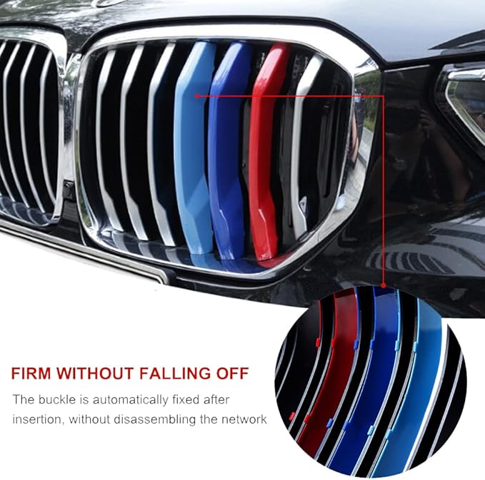 Automotive Grille Inserts compatible with BMW X5 G05 2019-2023 7-Beam only(not for dual style grilles),Front Grill Accessories