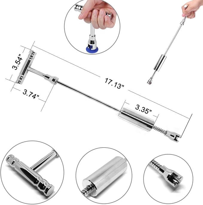 Car Dent Puller - Auto Body Dent Repair Tool, Dent Repair kit with Slide Hammer T bar Dent Puller for Car Body Hail Dent Removal Dent Remover Automobile Body Repair