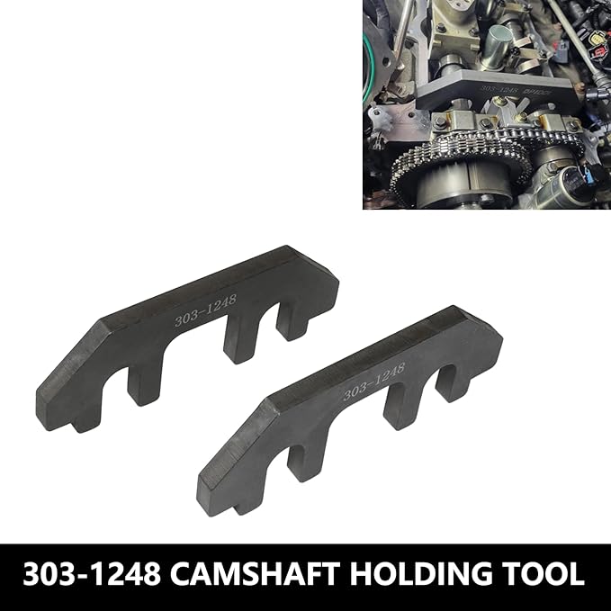 DPTOOL Camshaft Holding Tool Timing Alignment Holder Tool Kit Compatible with Ford Lincoln Mercury 3.5L 3.7L 4V Engines Replace 303-1248 303-1530 OTC 6682 with RT11 Removal Socket and Portable Case