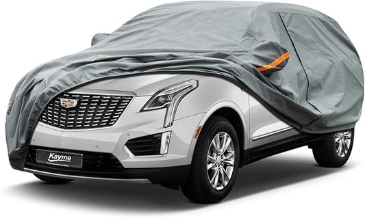 Kayme Heavy Duty SUV Car Cover Custom Fit Cadillac XT5 Waterproof All Weather for Automobiles, Full Exterior Covers Sun Rain UV Protection.（Deliver About 3-10 Days）