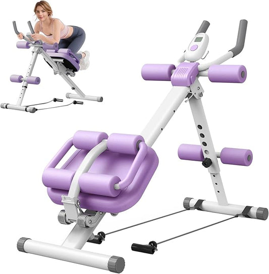 Wooa Ab Machine, Adjustable Ab Trainer Machine, Ab Workout Equipment, Ab Machine for Stomach Workout, Ab Workout Machine