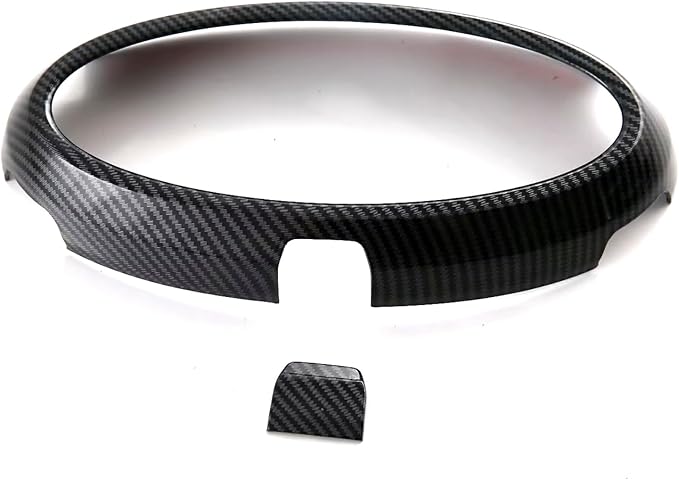 HIGH FLYING 2024 2025 for Ford Ranger Wildtrack Car Exterior Accessories Front Middle Grille Insert Bumper Overlay ABS 4pcs Carbon Style