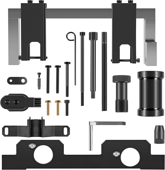 16PCS Engine Camshaft Timing Locking Tool Kit Fits for BMW N20 N26 Engines, with 2801 Flywheel Holder + 7676 Oil Seal Repair Kit + Fuel Injector Removal Tool, Engine Alignment Locking Timing Tool Kit