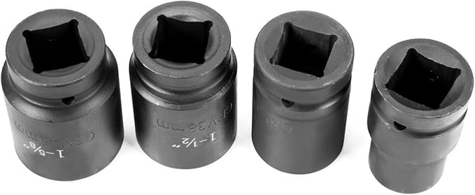 XtremepowerUS Multiplier Torque Wrench Labor Saving Lug Nut Wrench CR-V Socket 4 Socket With Carrying Case for Semi Truck & RVs