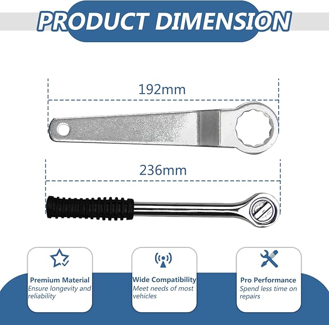 Oil Filter Wrench Set 23pcs Aluminum Alloy Cup Oil Filter Type Wrench Socket Removal Tool Set 1/2" Drive Oil Filter Removal Tool Kit Oil Filter Socket Set