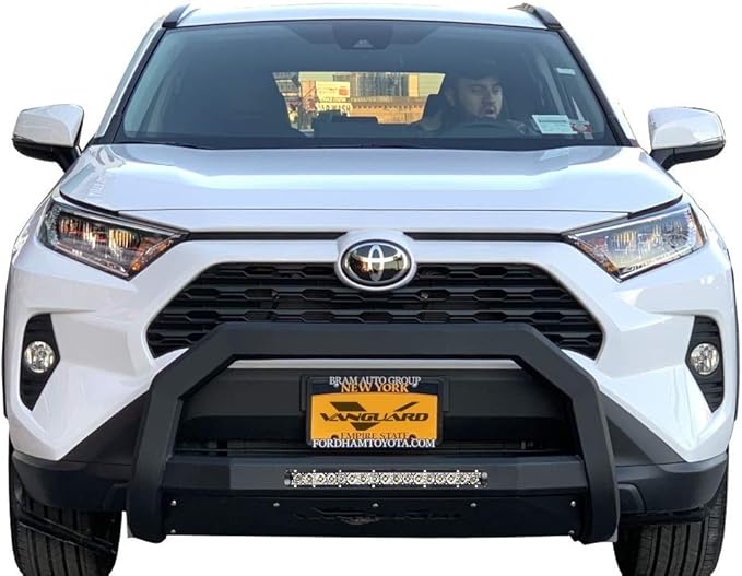 VANGUARD VGUBG-2000-1190BK-LED Black Powdercoat Optimus LED Wide Bull Bar | Compatible with 14-21 Acura MDX / 19-25 Honda Passport / 16-22 Honda Pilot / 17-25 Honda Ridgeline