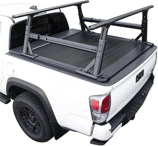 Syneticusa AR Automatic Retract Hard Tonneau Cover+R1 Rack Fits 2016-2026 Toyota Tacoma 5' Truck Bed Retractable