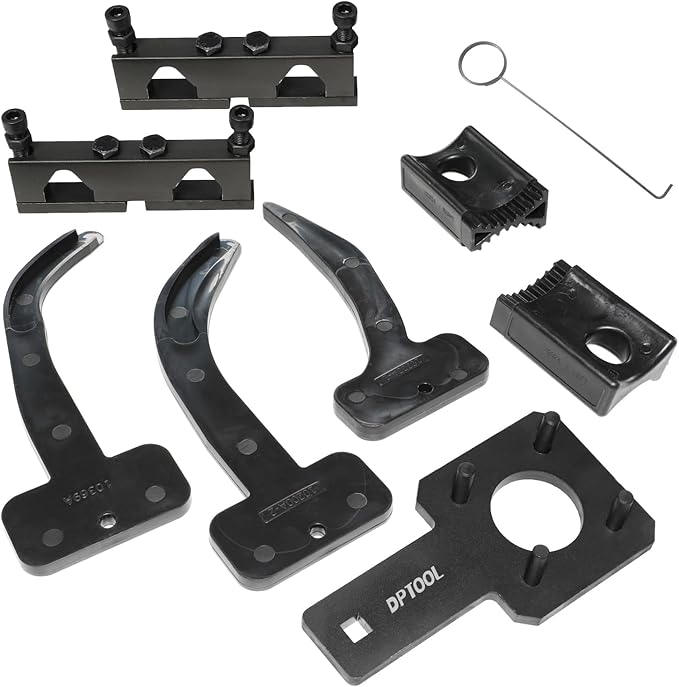 DPTOOL Camshaft Phaser Timing Chain Tool Camshaft Holding Tool Crankshaft Pulley Wrench Compatible with VW Jeep Chrysler Dodge 3.6L Pentastar Engine Replace 10200A 10202 10369 10198A 2025200090