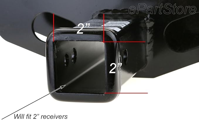 eVerHITCH USA Flag Metal Trailer Hitch Cover Plug (Fits 2" Receivers, Black & Chrome)