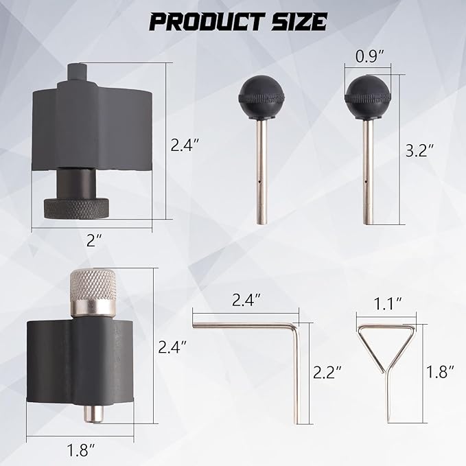 Engine Timing Tool Kit Camshaft Crankshaft Alignment Locking Timing Tool Kit Compatible with VW Audi Seat Skoda 1.9L 2.0L TDI PD DOHC Diesel Engine