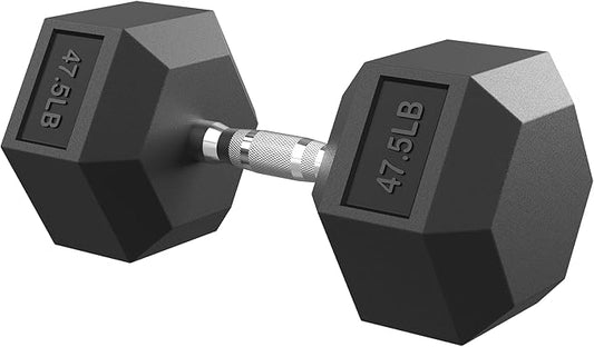 Hex Dumbbell Set, 45-400 lb Set Rubber Encased Exercise & Fitness Dumbbells, Weights Dumbbells Set, Hand Weight for Strength Training