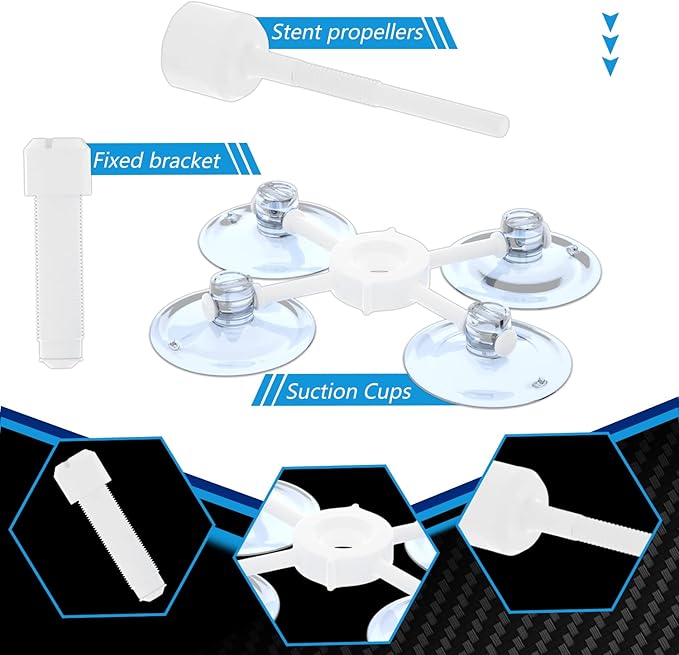 Brennenstuhl Windshield Repair Kit, Windshield Crack Repair Kit, 2 Bottles Car Windshield Chip Repair Kit Quick Fix for Rock Chip Repair Kit Windshield Chips, Cracks, Star-Shaped Crack (Blue)