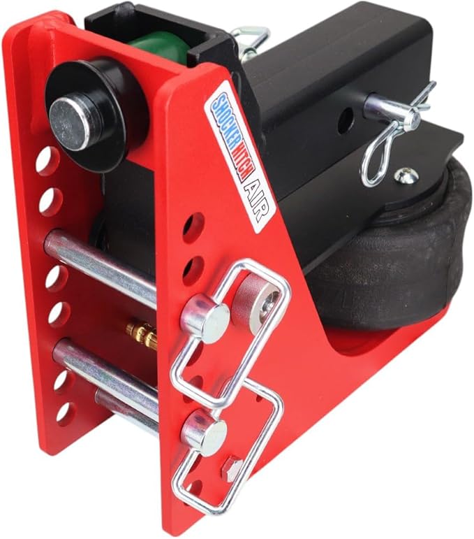 Shocker Air Hitch Sway Control Towing Kit - Fits 2-1/2" Hitch - Chrome Combo 2" & 2-5/16" Balls - 2 Sway Bar Kits - 14,000 lbs