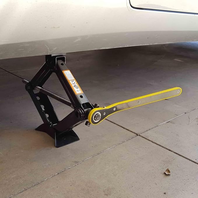 Modern Spare Tire Changing Ultra Kit for BMW i4 – Proprietary Scissor Jack Design with BMW-Specific Jack Head & High-Leverage Cross-Wrench System for Easy Storage