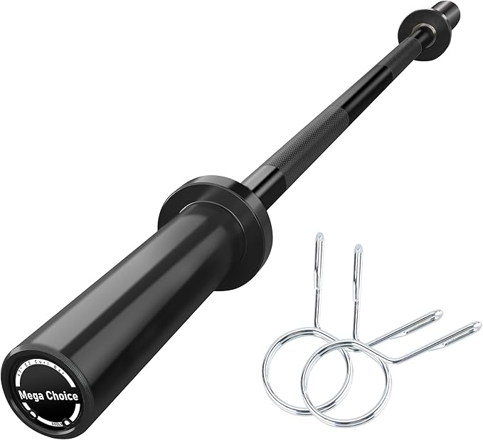 Barbell Bar for Weightlifting - 7FT Heavy Duty (1500LB/700LB), 4FT Short (500LB), 47" EZ Curl Bar - Fits 2" Standard Plates - Home Gym Strength Training