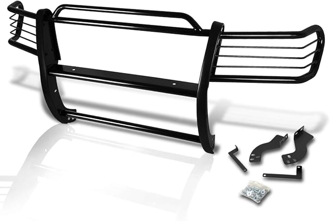 Compatible with Land Cruiser J100 SUV 1998-2007 Bumper Brush Grille Guard Protector,Coated Black