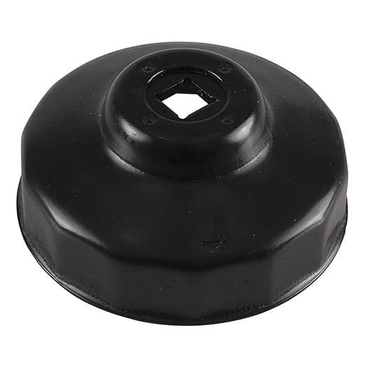 Stens 750-600 Oil Filter Wrench, 76 mm 14 Flute Size, Steel construction for strength, For use with 3/8" drive tool,Black