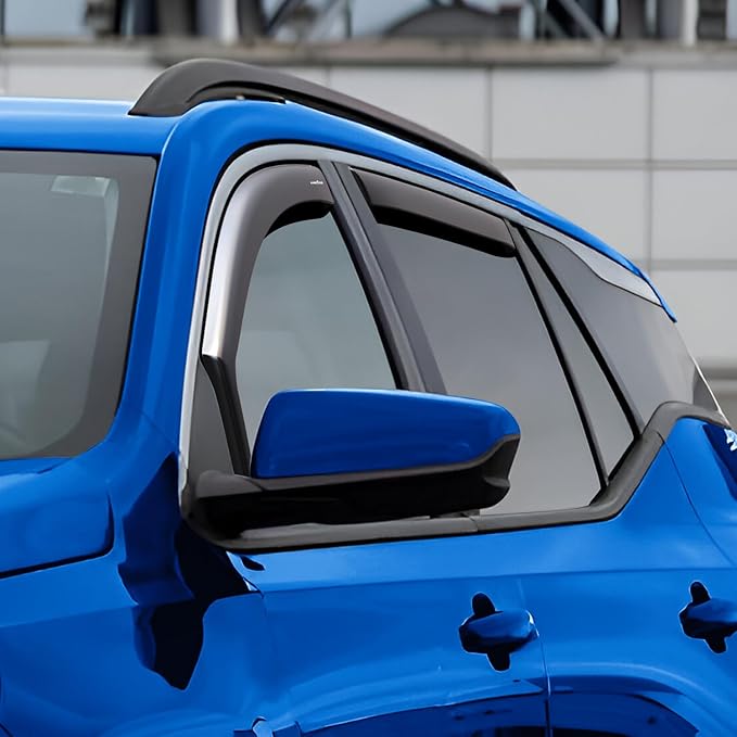 Goodyear Shatterproof in-Channel Window Deflectors for GMC Terrain 2018-2024, Rain Guards, Window Visors for Cars, Vent Deflector, Car Accessories, 4 pcs - GY007700