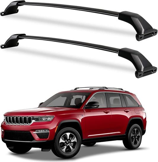 Roof Rack Cross Bars Compatible with Jeep Grand Cherokee L 2021-2026 and 2022-2026 Grand Cherokee WL, Heavy Duty 260lb Aluminum Crossbar Racks Roof Rail Rooftop Luggage Canoe