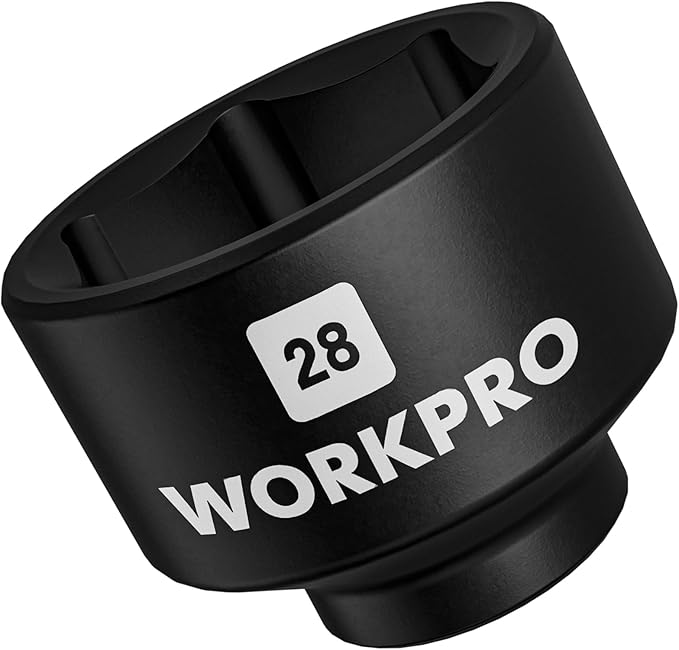 WORKPRO 28mm Oil Filter Socket Wrench, Oil Filter Removal Tool, Oil Filter Change Set, Ideal for Some Dodge Ram 6.7L Cummins Oil/Fuel Filter Canister