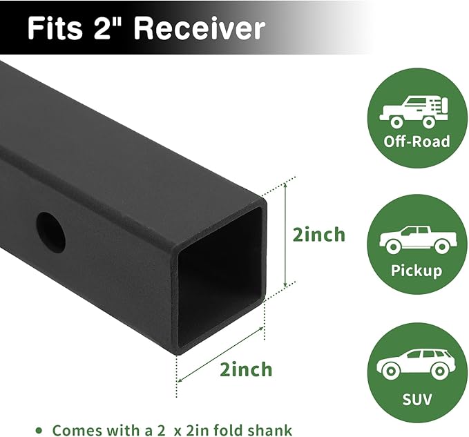 Leader Accessories Trailer Hitch Cargo Carrier Rack, 60"x24"x6" Folding Cargo Carrier Hitch Mount, Vehicle Cargo Basket for SUV, RV, Truck, Van, Fits 2" Receiver 500 lbs Load Capacity