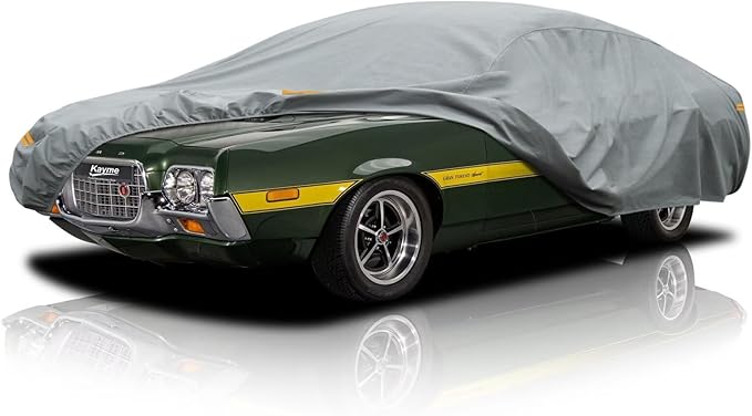 Kayme Heavy Duty Car Cover Custom Fit Ford Torino Waterproof All Weather for Automobiles, Full Exterior Covers Sun Rain UV Protection.（Deliver About 3-10 Days）