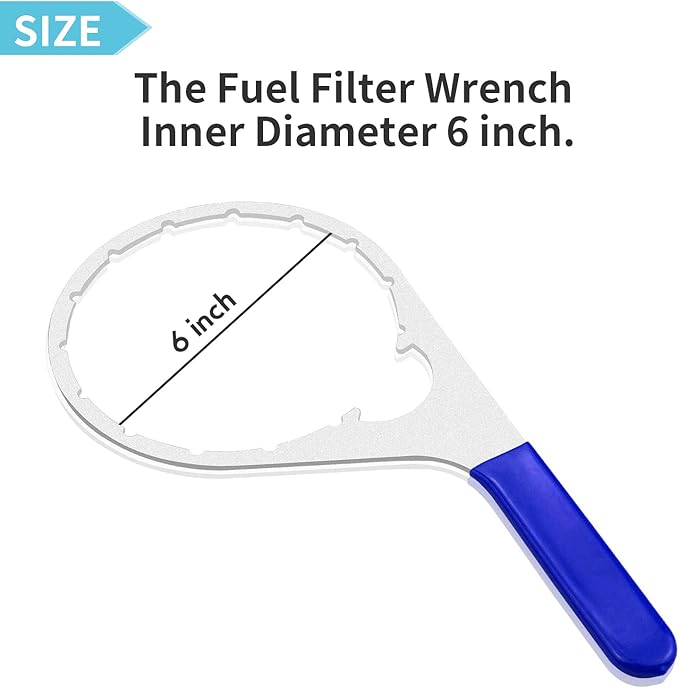 Colar/Vent Cap Fuel Filter Wrench for 380134 382 with 6 inch Inner Diameter Compatible with Detroit Diesel Truck Cummins Engines