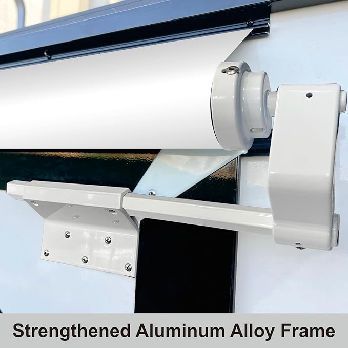 Dulepax RV Slide Out Awning,RV Slide Topper,Modular Camper Slide Out Awning Kit,Slide Toppers for RVs,5th Wheels,Travel Trailers and Motorhomes,White,5'9''(5'1''Fabric)