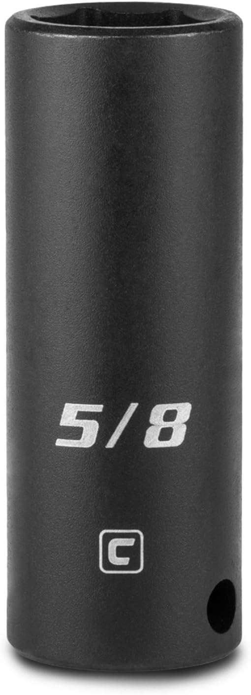 Capri Tools Deep Impact Socket, 3/8-Inch Drive, 6-Point, SAE (5/8-Inch)