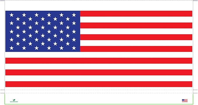 Leaveshade RV Awning Fabric Replacement Camper Trailer Awning Fabric Super Heavy Vinyl Coated Polyester 16'3''(Fit for 17' Awning)-USA Flag (Custom Looking)