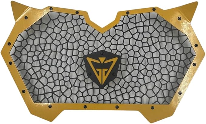 GAM Front Grill For Can am Maverick R 2024 2025 Yellow Aluminum Grille Radiator Portector For Maverick R