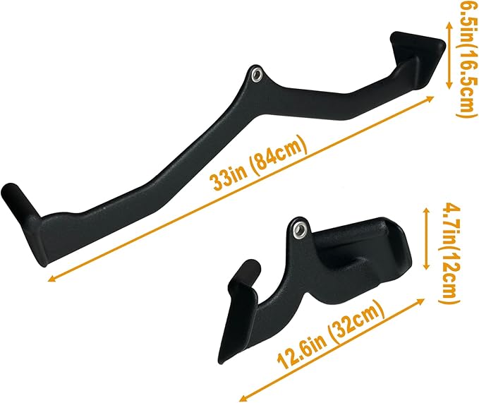 Ergonomic LAT Pull Down Bars, Back and Triceps Strength Training Equipment, LAT Pulldown Attachments, Cable Attachments for Home Gym