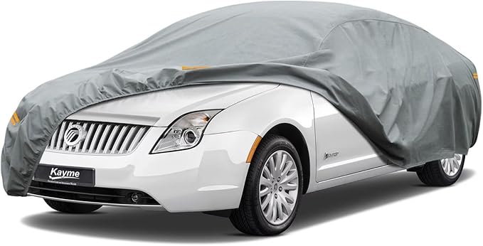 Kayme Heavy Duty Car Cover Custom Fit Mercury Sable Montego Waterproof All Weather for Automobiles, Full Exterior Covers Sun Rain UV Protection.（Deliver About 3-10 Days）