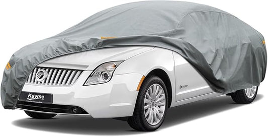 Kayme Heavy Duty Car Cover Custom Fit Mercury Sable Montego Waterproof All Weather for Automobiles, Full Exterior Covers Sun Rain UV Protection.（Deliver About 3-10 Days）