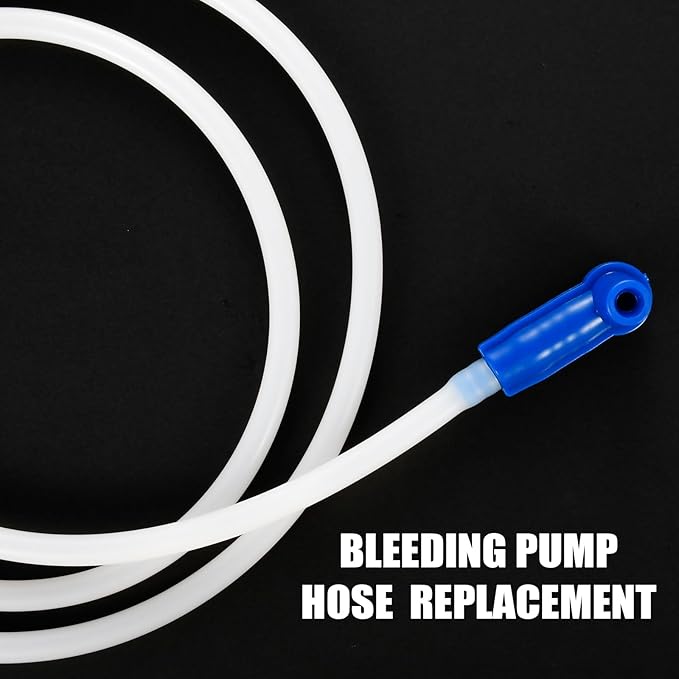 4.92 FT Brake Fluid Bleeder Hose, Brake Bleeding Change Hose Oil Fluid Extractor Tool with Adapter for Car Motorcycle Braking System Repair Tool