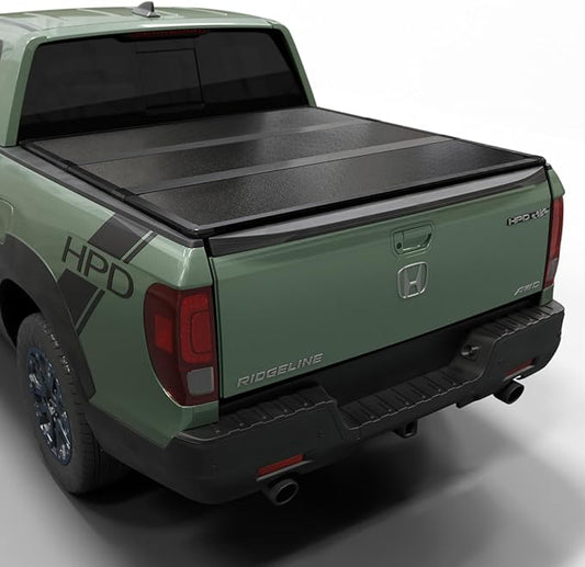 Hard Folding Truck Bed Tonneau Cover |HTF039|Fits 2017-2026 Honda Ridgeline 5' Bed (64")