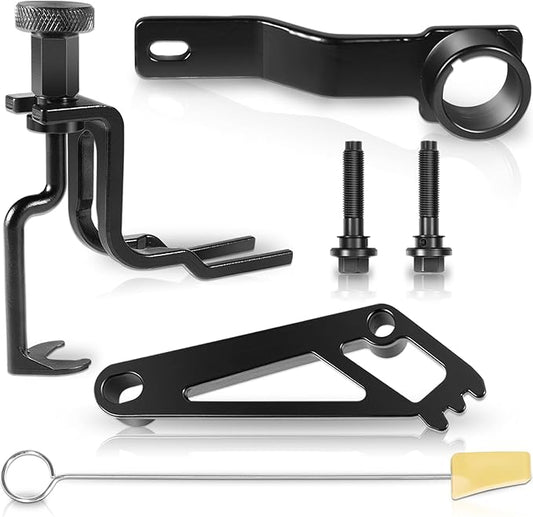 Timing Belt Tools Kit For Ford 4.6L 5.4L 6.8L 3V Engines, Valve Spring Compressor Tool Kit, Cam Phaser Holding Tool, Timing Chain Wedge Tool, Crankshaft Positioning Holder and Cam Phaser Mounting Bolt