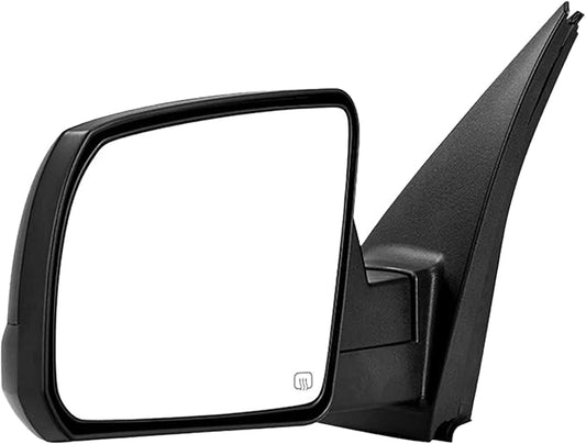 DWVO Side Door Mirror Compatible with 2007 2008 2009 2010 2011 2012 2013 Tundra, Left Driver Side Mirror with Power Heated Manual Folding Black