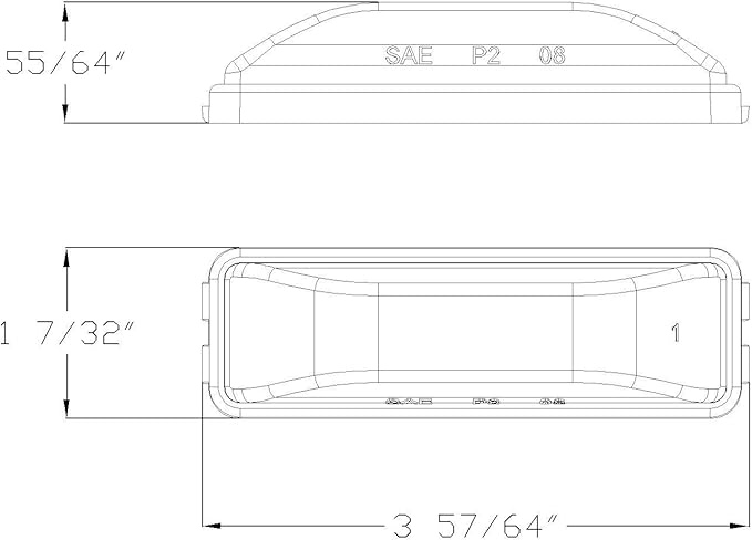 Lumitronics RV Model 19 Series Thin Line Sealed LED Marker/Clearance Light (Amber)