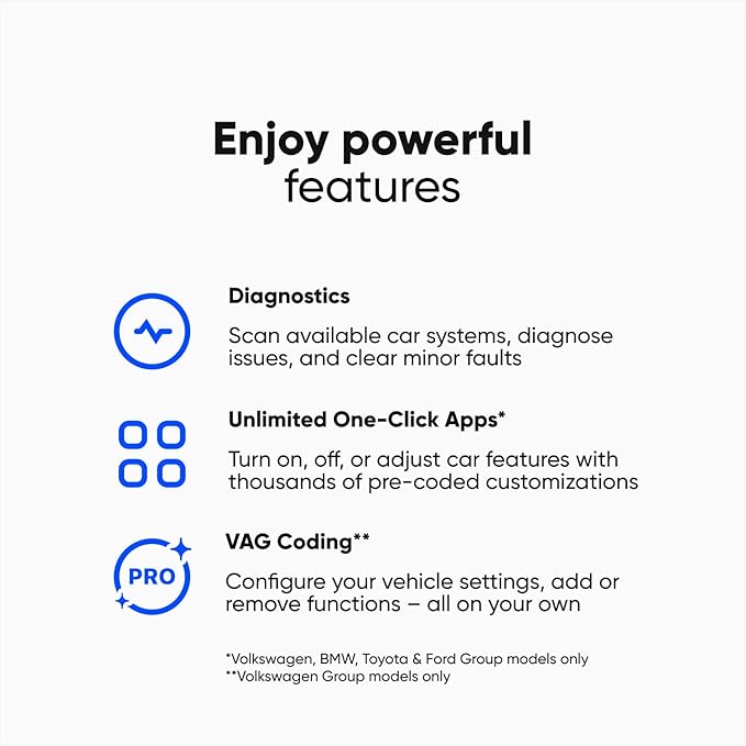 OBDeleven 3 Ultimate Professional Code Reader OBD2 Bluetooth Diagnostic Scan Tool Fault Reader (Android and iOS)