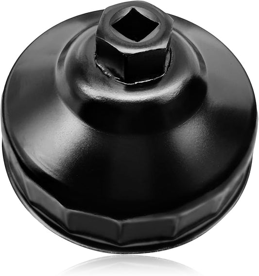 86mm 16 Flutes Oil Filter Wrench - Steel Socket Kit Compatible With BM and V0LV - Housing Caps Removal Tool
