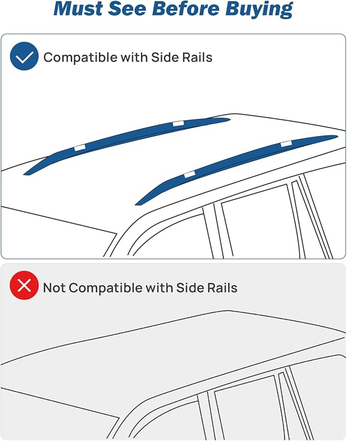 JOYTUTUS Lockable Car Roof Rack Cross Bars Only Compatible with Toyota RAV4 Adventure/TRD Off-Road 2019-2024, Aluminum Anti-Rust Cross Bars for Rooftop Cargo Carrier Luggage Kayak Canoe Bike