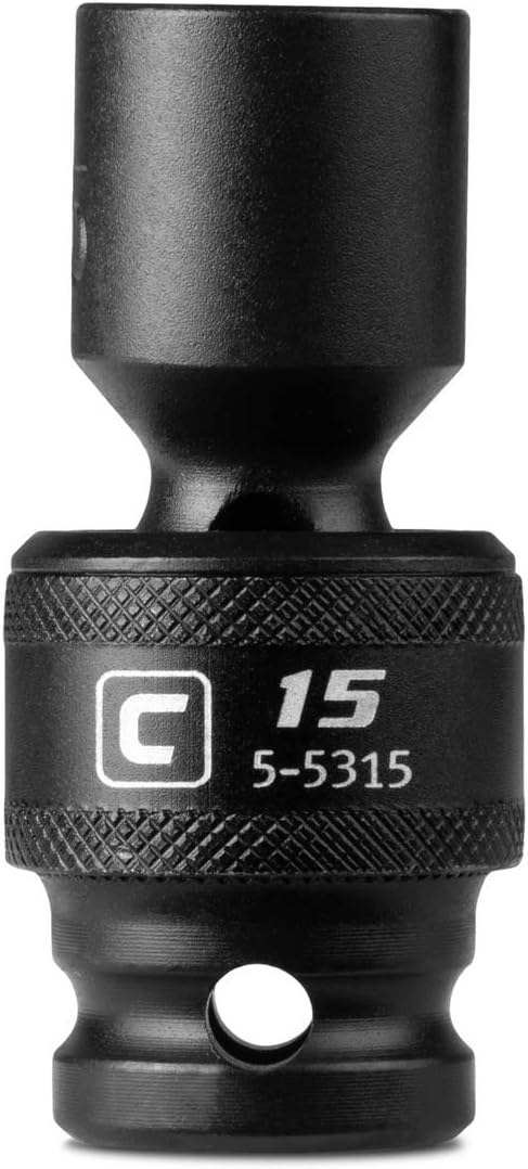 Capri Tools 15 mm Universal Impact Socket, 1/2-Inch Drive, 6-Point, Metric