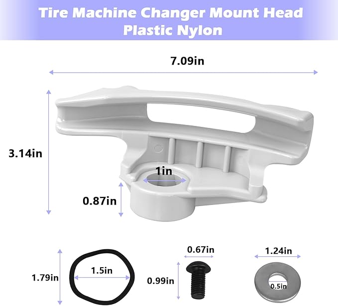 Tire Changer Low Profile Mount Head, TC184432 Demount Head Kit Fit for Coats, Tire Machine Changer Mount Head, 3Pack Tire Changer Duck Head For Low Profile Tires - Larger Channel For Difficult Wheels